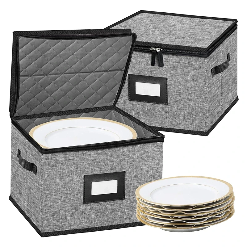China Dish Storage Containers with Lid Hard Shell Stackable Plate Storage China Storage Containers