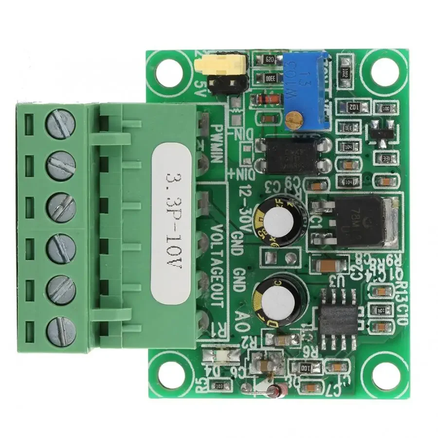 3.3V PWM Signal to 0-10V Voltage Converter D/A Digital-Analog PLC Module Customize China Manufacturer