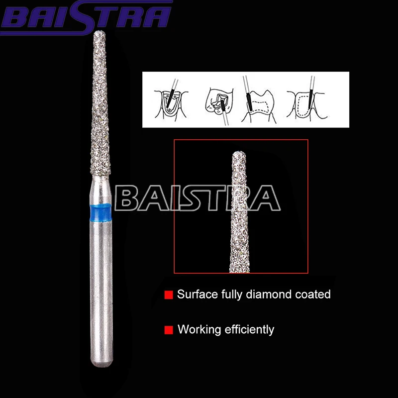 Лучшая цена из нержавеющей стали двухслойные высокоскоростные Стоматологические алмазные буры