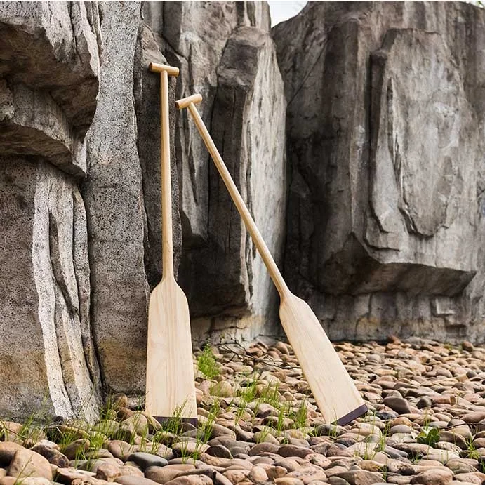 120/125/130/150 cm Gb Lightweight Wood Rafting Rowing Durable Hand Crank Family Wooden IDBF Approved Dragon Boat Paddle with Bag