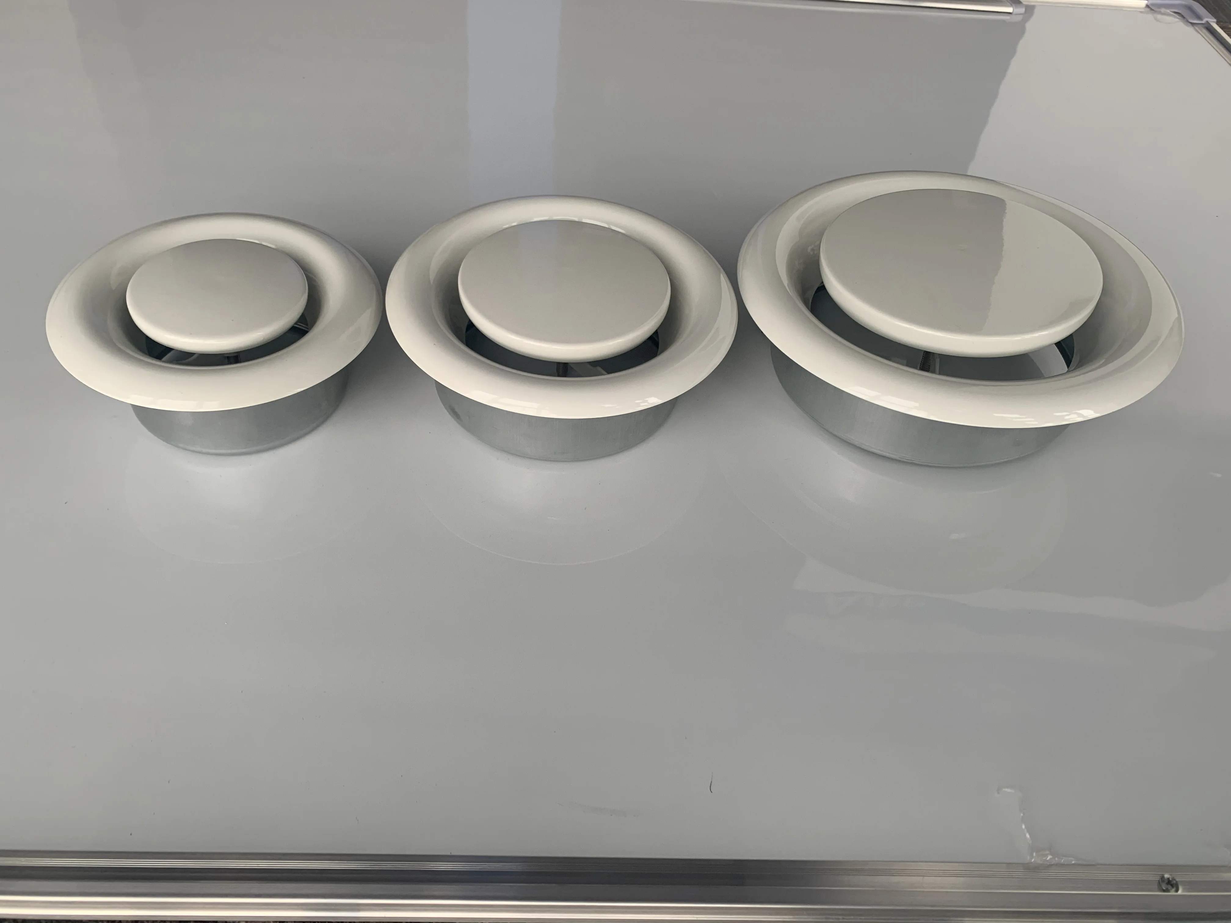 Exhaust Disc Valve Hvac Ducting Return Air Toilet Round Metal Disc Valve