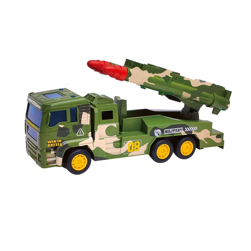 Wholesale Children Toys Boys Bo Military Inertia Vehicles Toy Model Army Friction Truck Car Toy