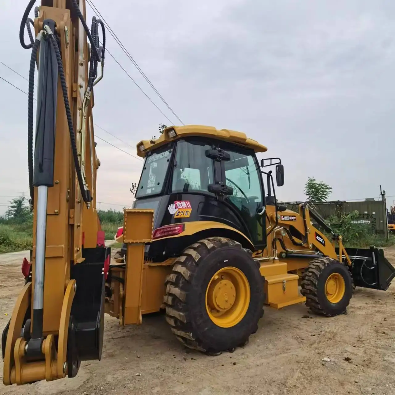 Used CAT 416 CAT420f CAT430 4x4 Wheel 20 Ton Backhoe Loader Mini Skid Steer Front Loader with Core Engine Component