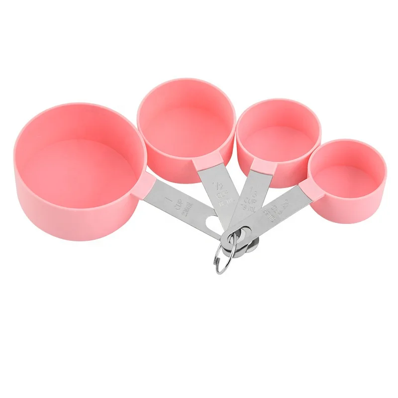 8-Piece Colorful Plastic Kitchen Utensil Set Factory Wholesale Baking Measuring Cups and Spoons