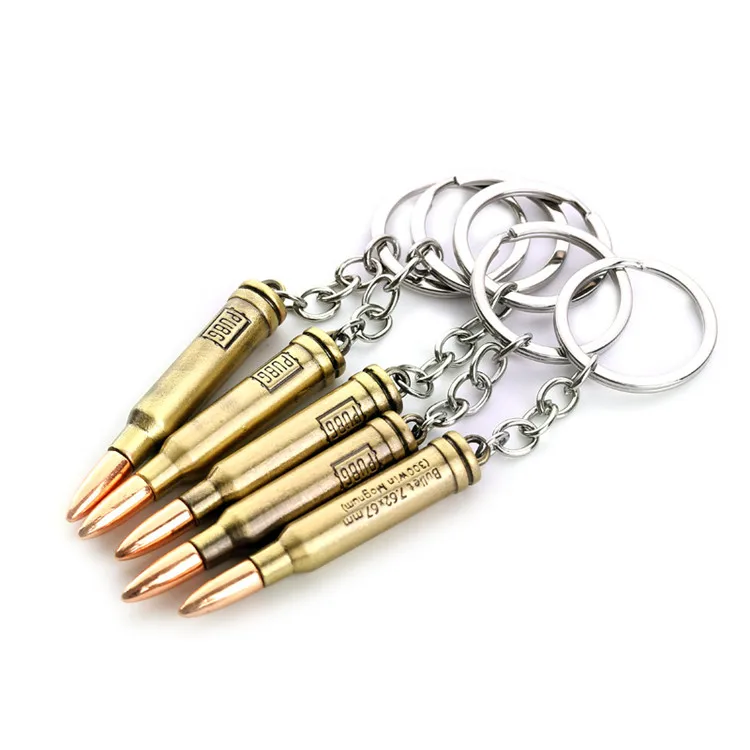 
Leye 2020 Personalized Custom Promotional Gift Metal Gold Bullet Keychain 