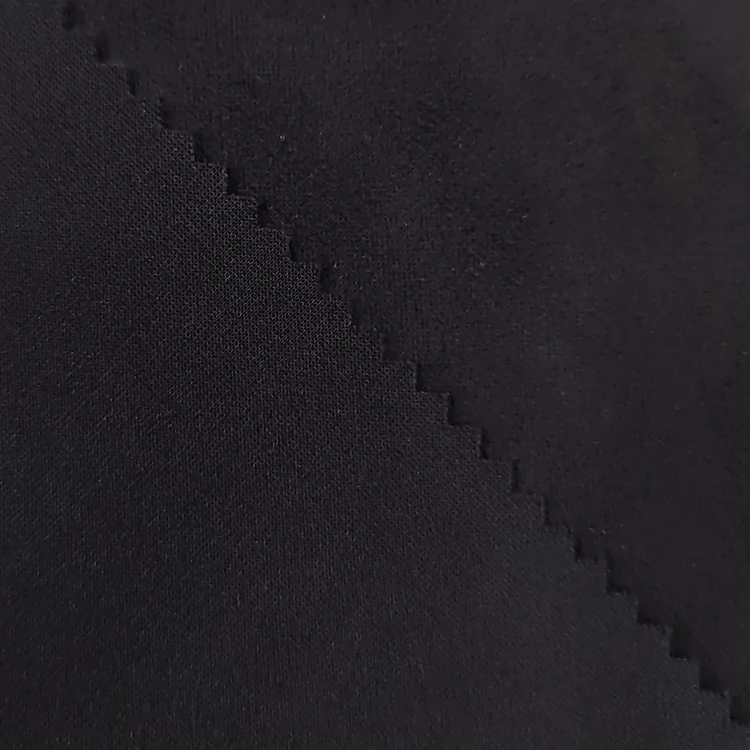 Hot selling fabric material polyester wholesale scuba suede plain polyester fabric for sale