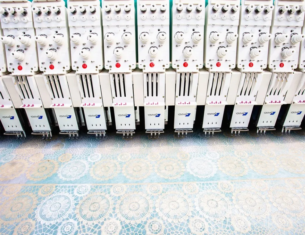 Yonthin High Speed Computerized Apparel Lace Flat  Embroidery Machines Industrial Sale Price for Home