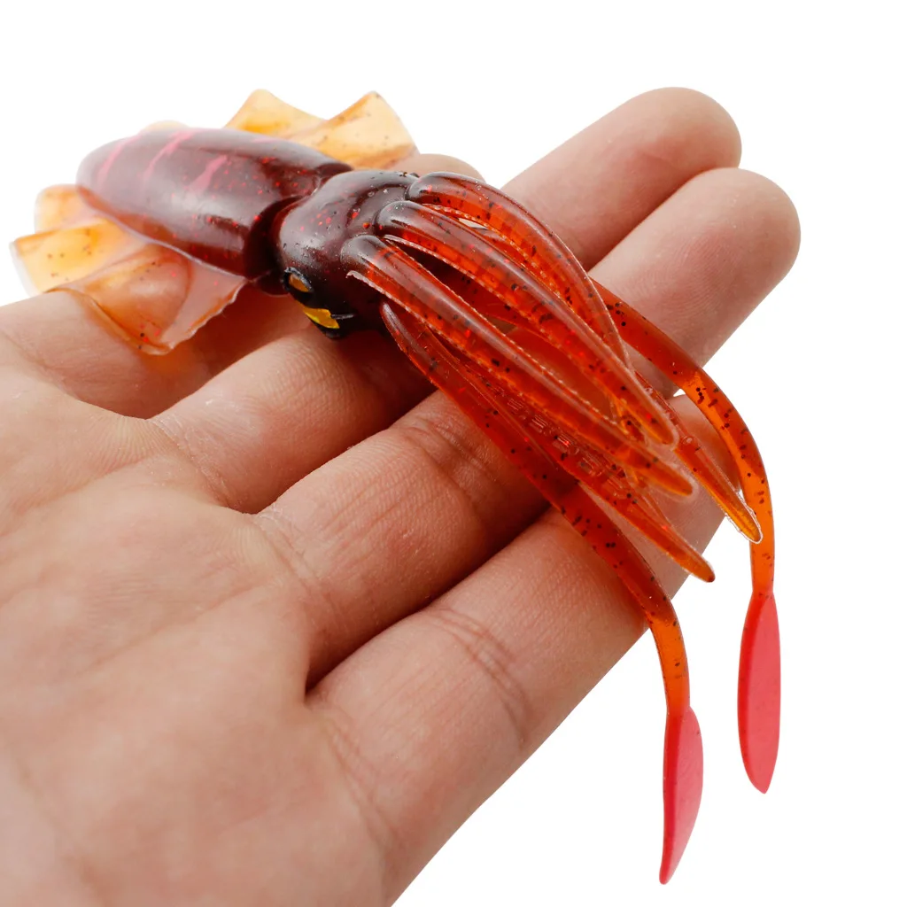 Customized 150mm 15g Fly Fishing Lures Squid Cuttlefish Jigs Saltwater Hoochies Octopus Fishing Lure