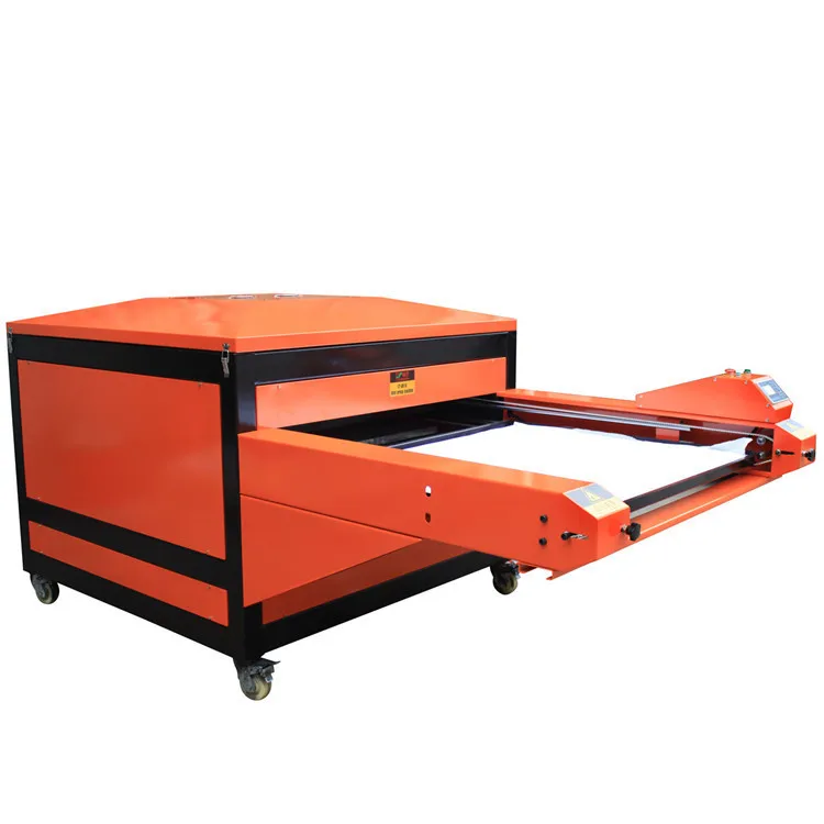 Hot sale automatic multifunction double stations sublimation cloth fabric 100x120 pneumatic heat press machine