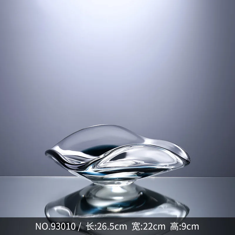 Custom Contemporary Decoration Home Small Elegant Crystal Transparent Glass Luxury Trays