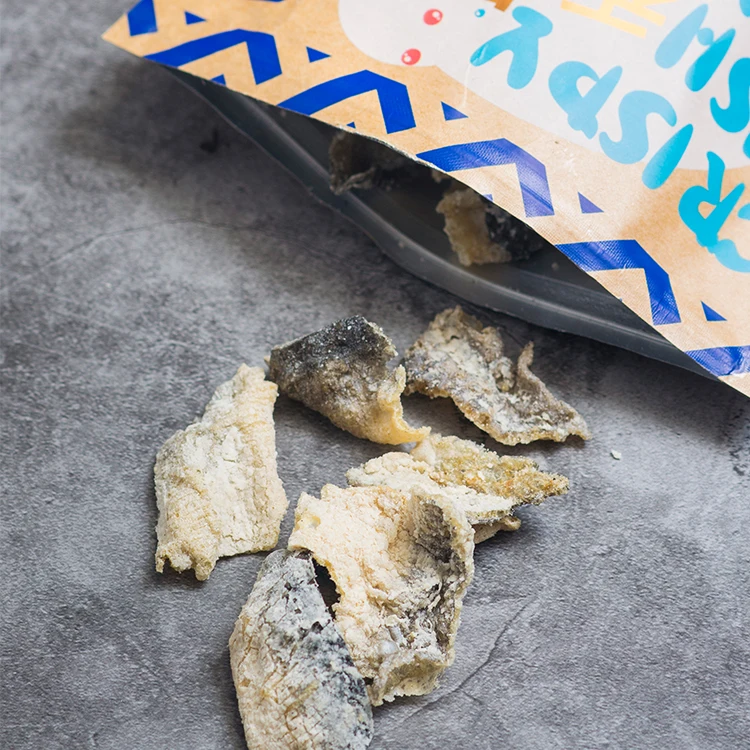 
wholesale super value big package fried crispy fish skin 