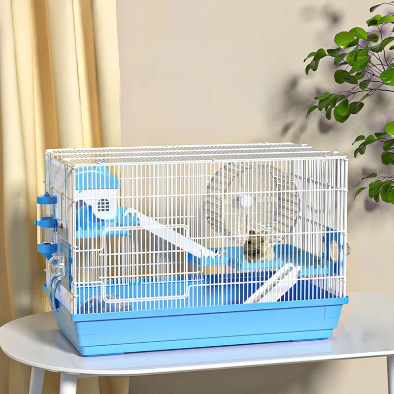 High Quality Hamster Cage Manufacturer Blue Hamster Cage 60cm Length Metal Wire Hamster Cages