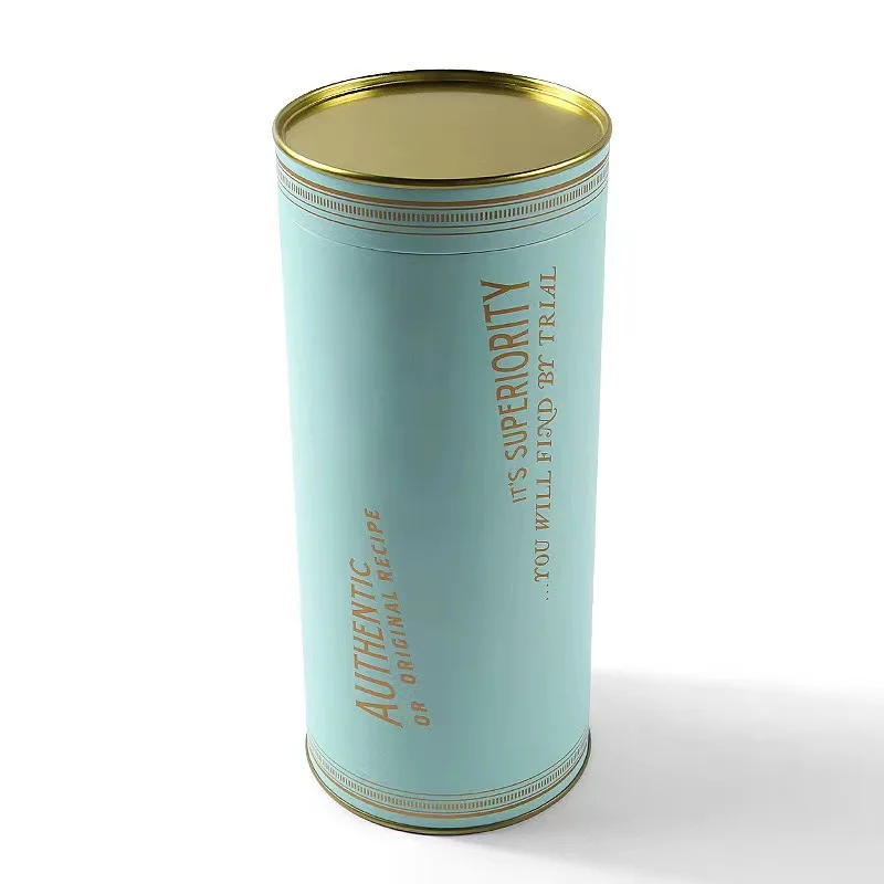 OEM Base Round Box Tin Lid Paper Tube Packaging Jar For Cinnamon Sticks