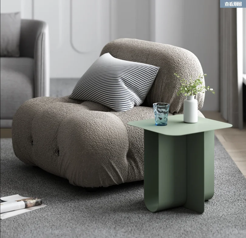 Белые квадратные столы металлические журнальные столики с хранилищем для спальни боковой