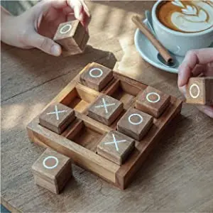  Игра JUNJI Tic Tac Toe для детей и семьи деревянные настольные игры кофейный столик Декор семейные классическая настольная