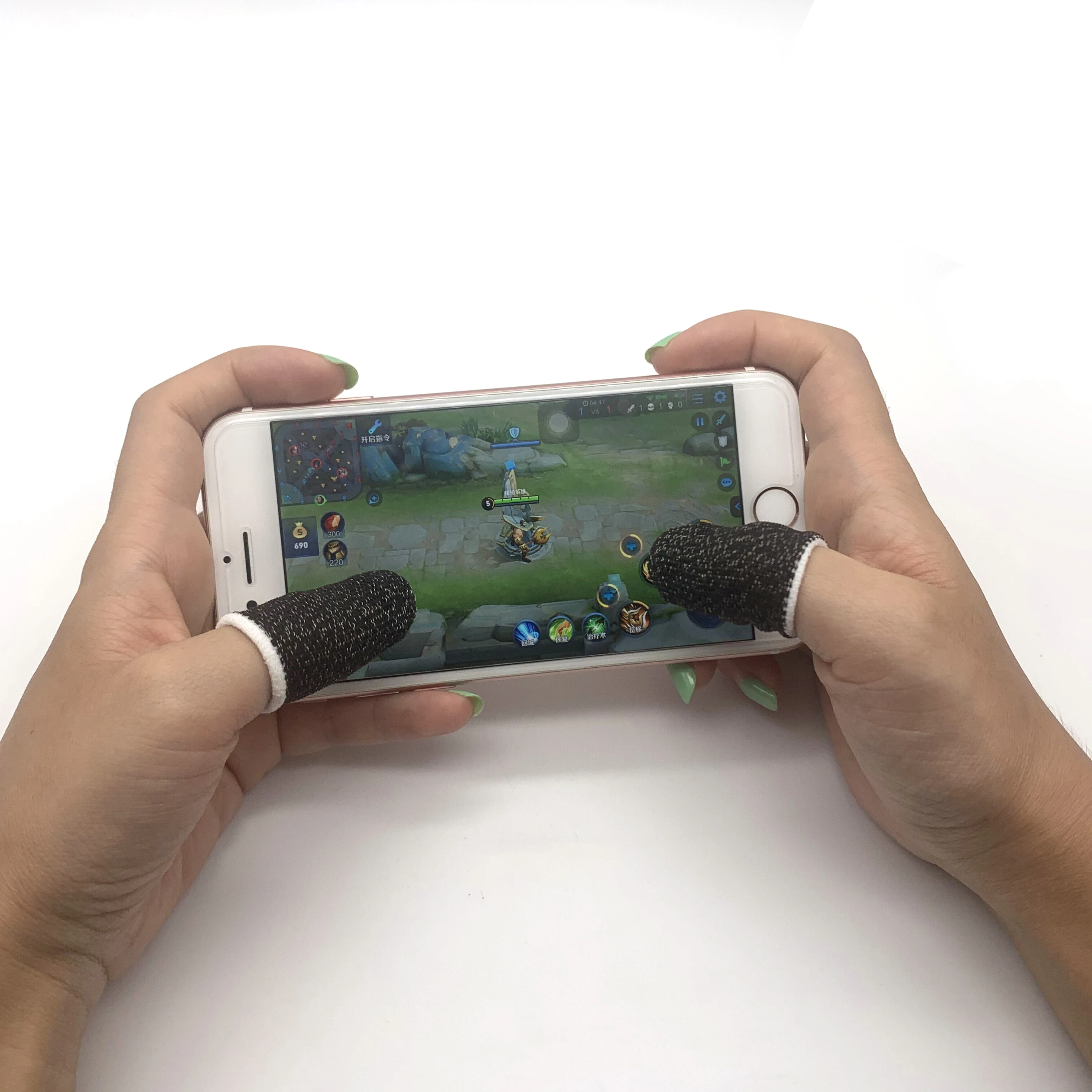 High sensitive Fingertip Gloves Shoot Aim Joysticks Finger Tips Playing Games Finger Sleeves