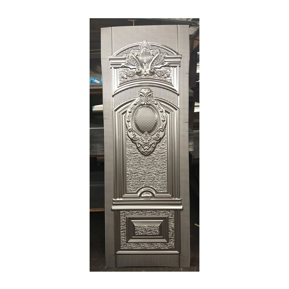 steel doors skin sheet cold embossed stamped panel moulded plate for houses gate exterior metal moulding skin interior