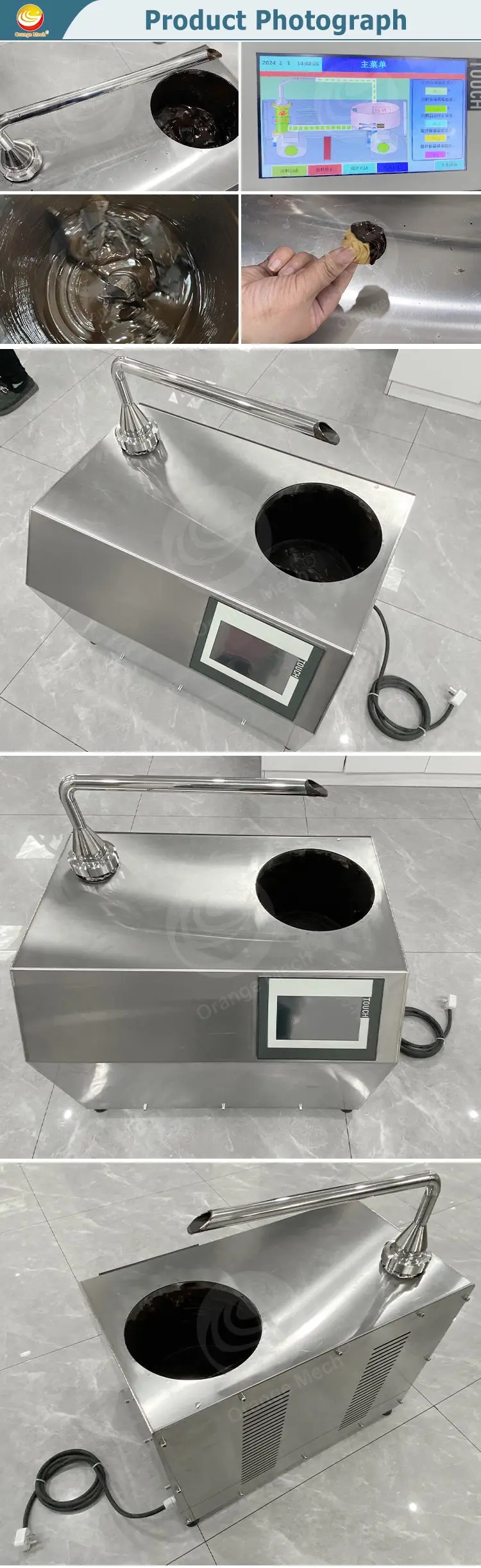 ORME Home Strawberries Automatic Hot Melt Machine Warmer Chocolate Dispenser for 5.5kg of Chocolate