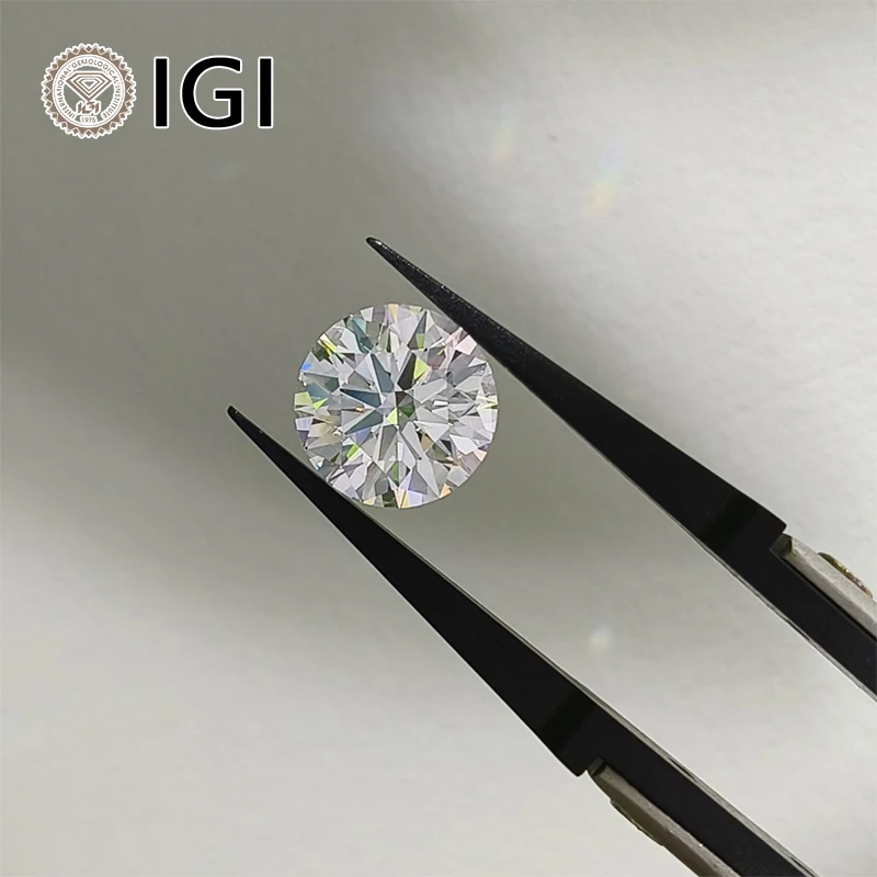 IGI Certificate 0.5ct 1ct 1.5ct 2ct 3ct E Color Wholesale Loose certified Lab Created Diamant HPHT CVD Lab Grown Diamond