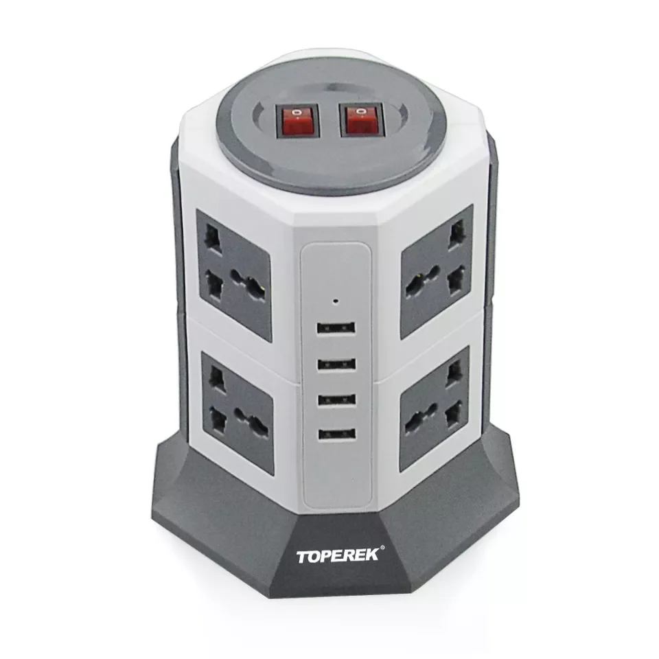 Home Appliances Universal Travel Adapter Power Cord Extension Socket Surge Protector with 4 USB Port Power Socket for Office