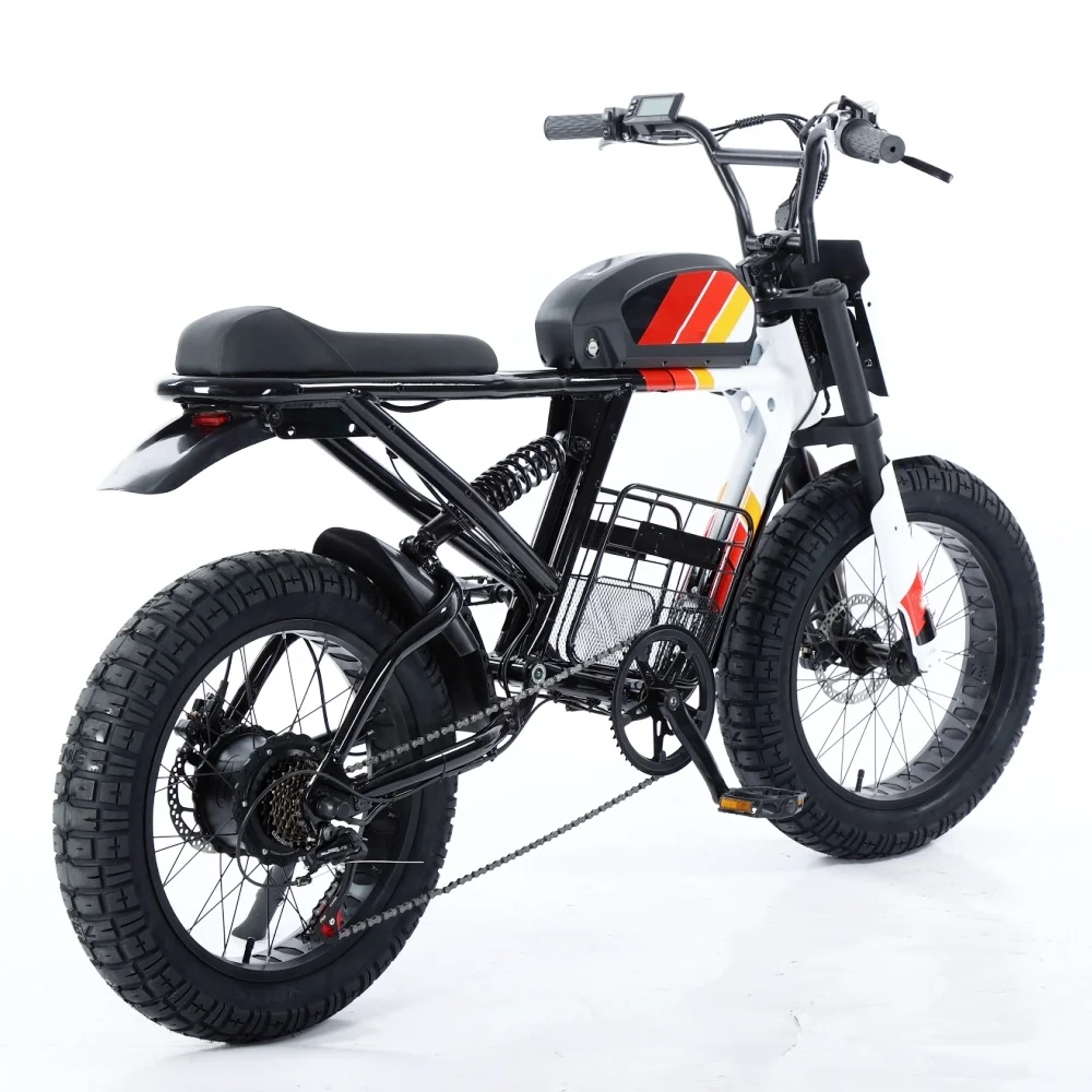 super bicycle 73 fatbike rx mojave 250w 1000w 2000w 3000w 1500w 72v 48v 13A 23A duel battery electric fat e tire bike ebike