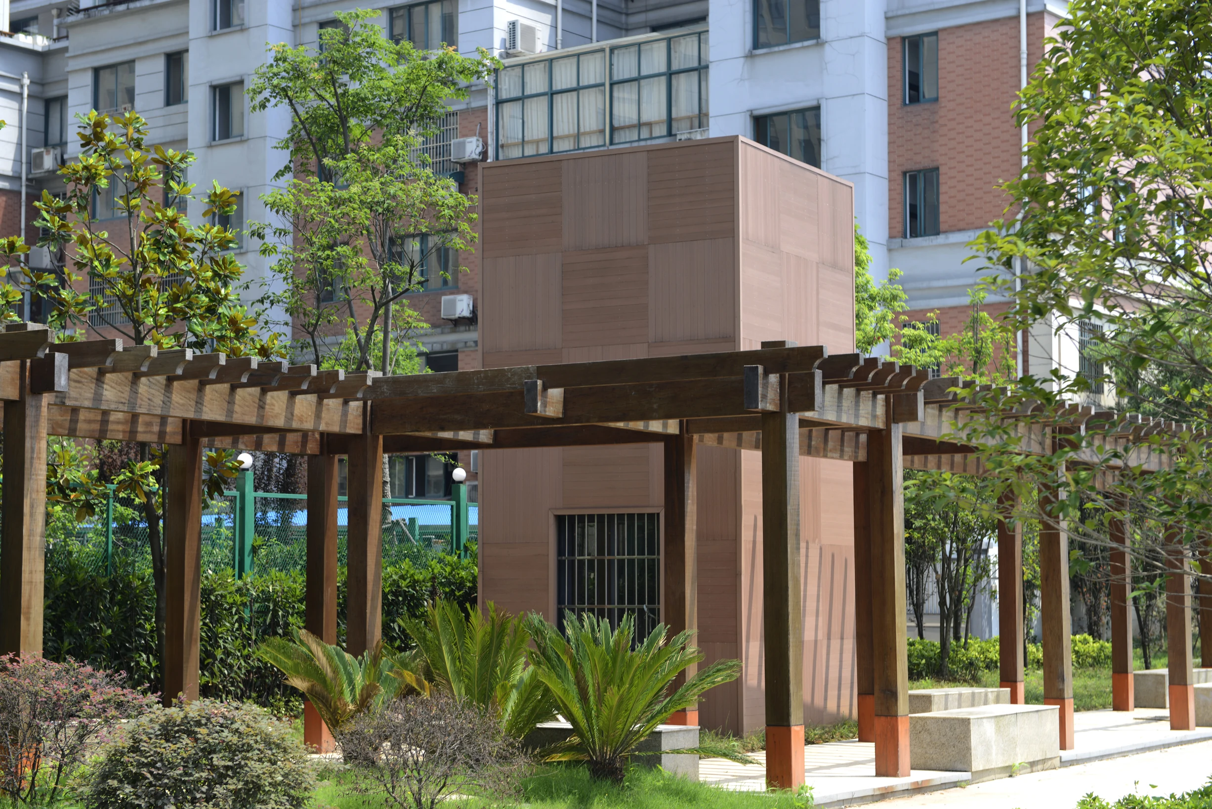 Wood Plastic Composite Pergola/Outdoor Garden Pergola/WPC Pergolas/Gazebo