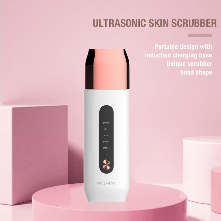 2022 New design multifunction beauty equipment machine Facial Ultrasonic Skin Scrubber