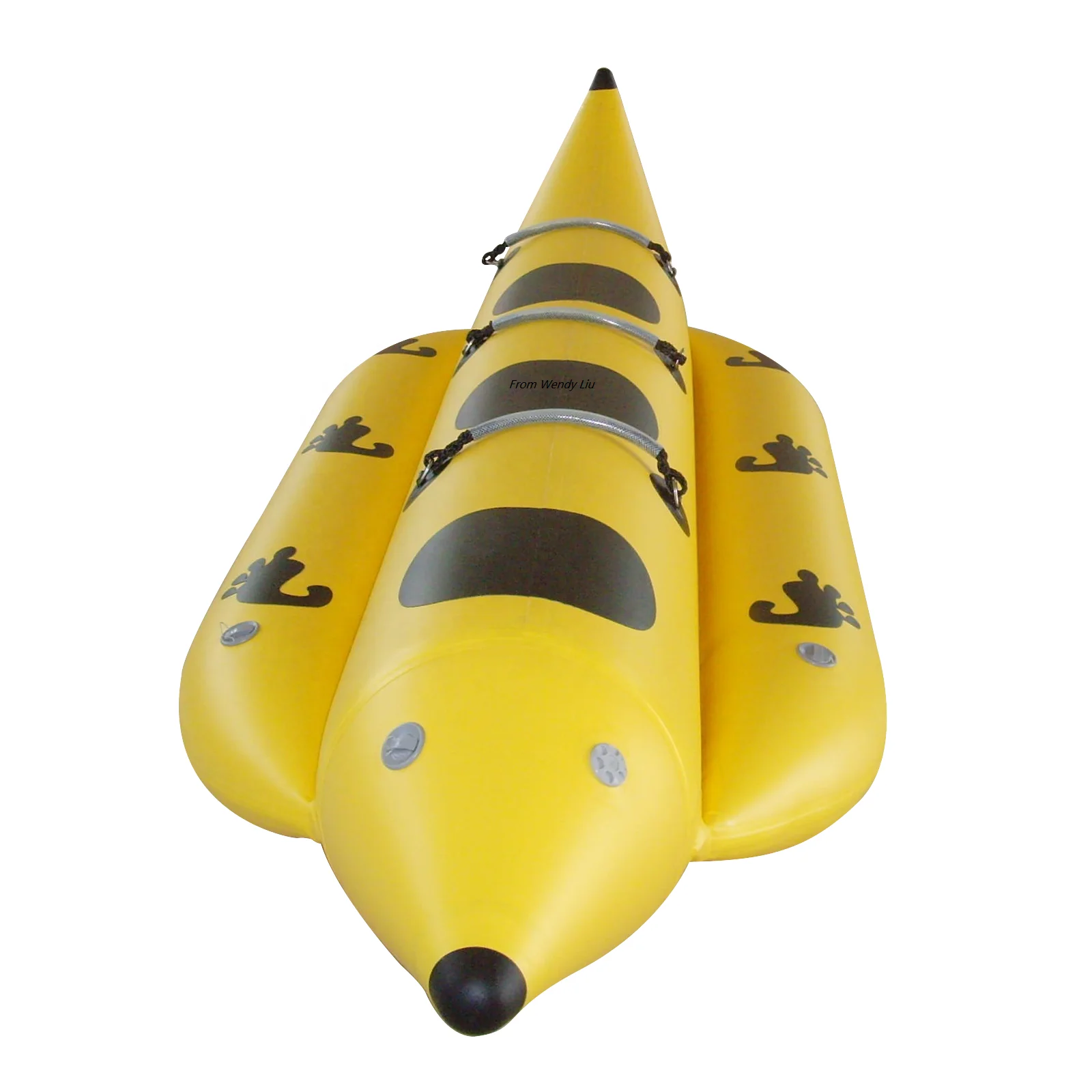 Развлекательная игра, надувные плавающие игрушки, желтая надувная Банановая лодка для продажи
