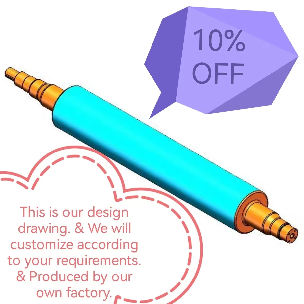 CNC Environmental protection dust removal equipment Dusting drum Non-standard equipment manufacturing roller