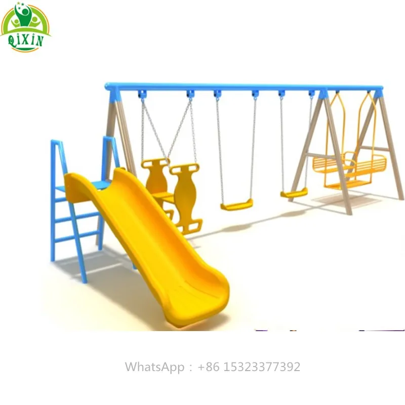 Three swing seats outdoor playground kids swing chairs
