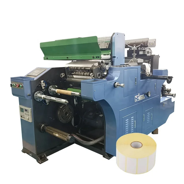 HX350MF Industrial adhesive price label slitter label die cutting machine