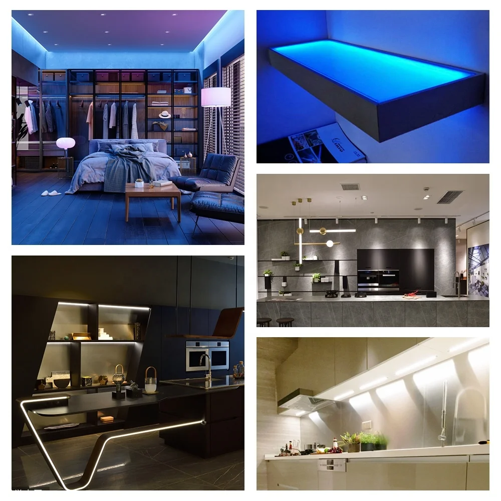 Factory customization side-emitting 4020 LED pixel strips interna IC 12leds/pcs SK6812 color changing 5V LED Bar Strip Light