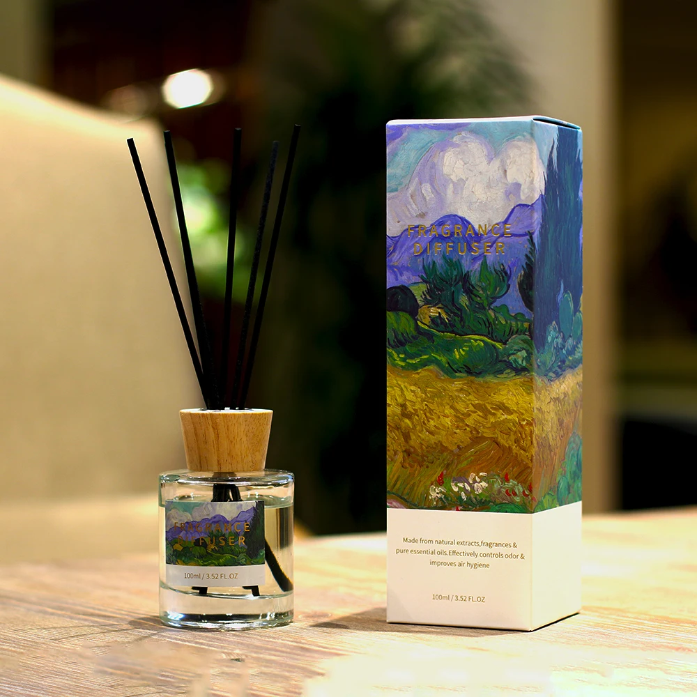 100ml Home decor accessories Romantic starry sky reed diffuser natural Citrus Bitter Wine aroma oil private label reed diffuser