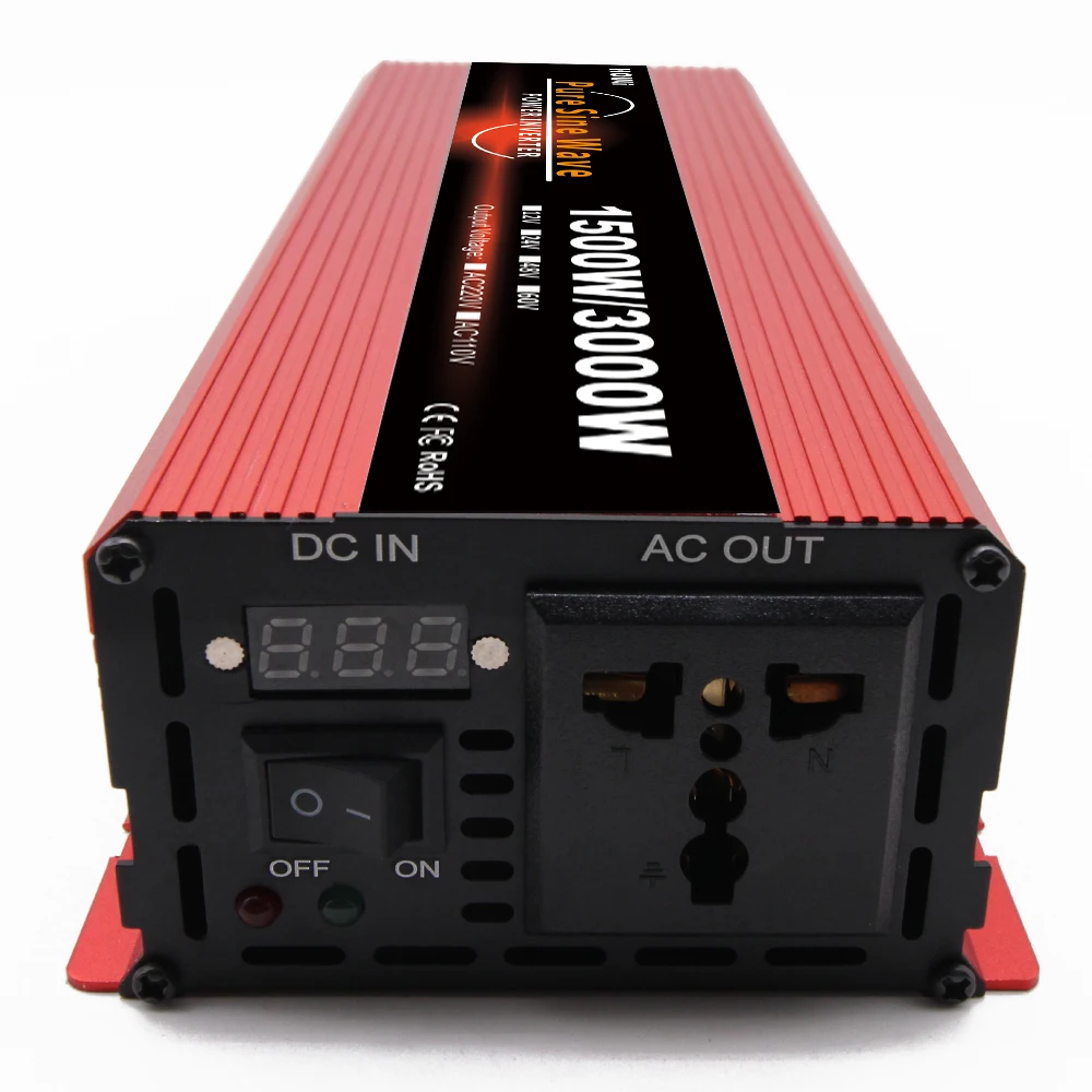 SHENPU 48 в 64 в до 110 В 220 в 3000 Вт инверторы немодулированного синусоидального сигнала