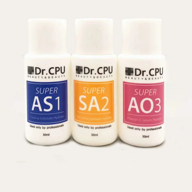 AS1+ SA2 + AO3 Hydra Aqua Clean Dermabrasion Facial Solution / Hydra Aqua Peel Solution