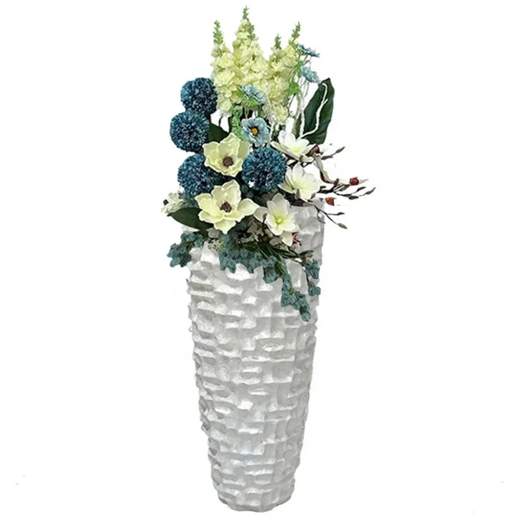 Unique shell vase home white shell flower pot for Nordic decorative