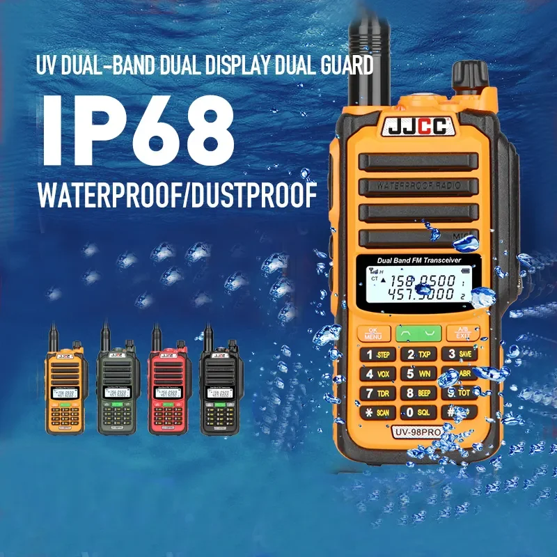 JJCC Wholesale  custom BF handy long range distance two way radio 4000mAh JC-UV98pro walkie-talkie