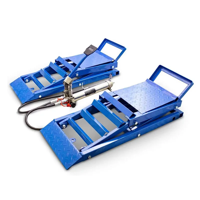 YQY New CE 5T Adjustable Hydraulic Car Ramps Steel Vehicle Lift Ramp for Cars Auto Hydraulic Service Jack Car Ramp