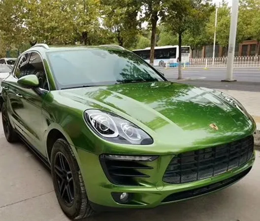 Глянцевая электро металлическая пленка Mamba зеленая виниловая
