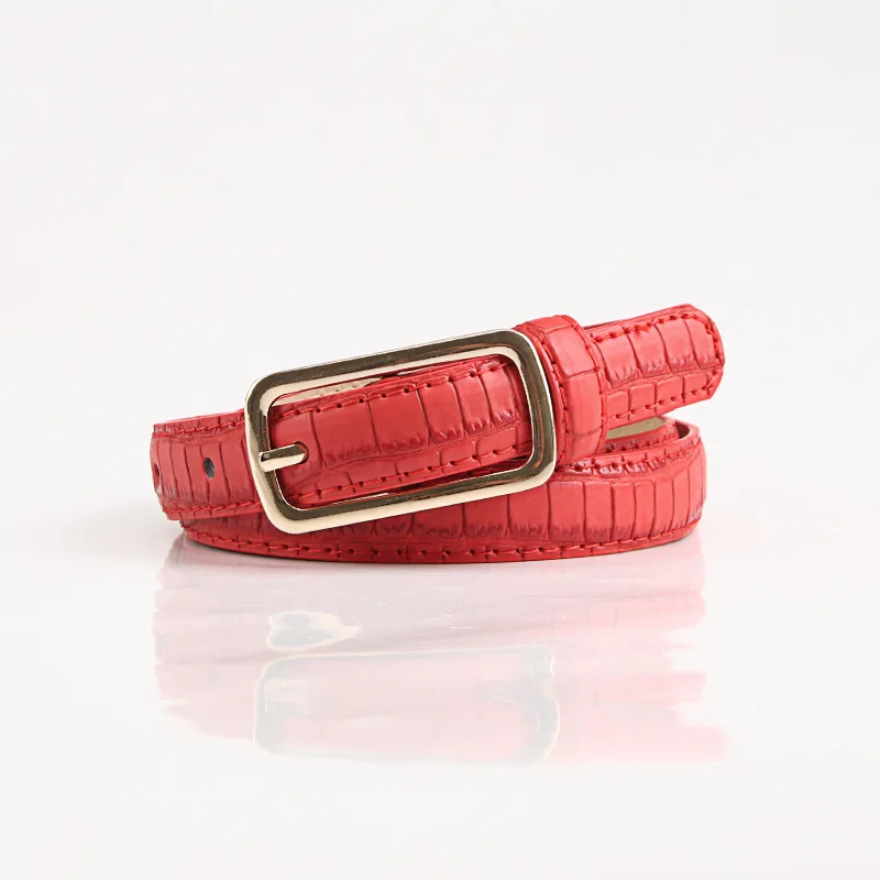 2cm wide PU Leather thin Belt for Women