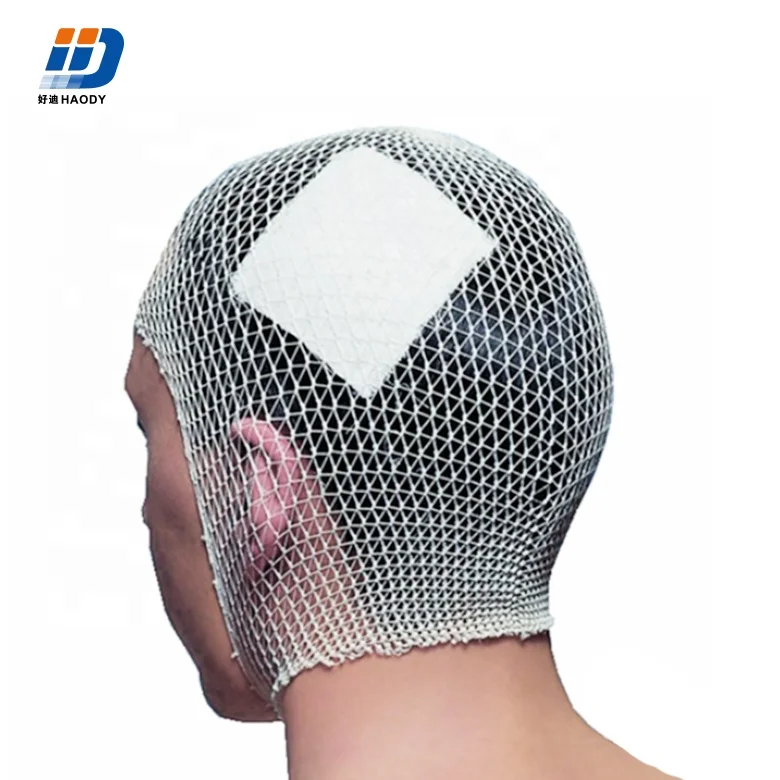 Medical disposable elastic cotton polyester net bandage