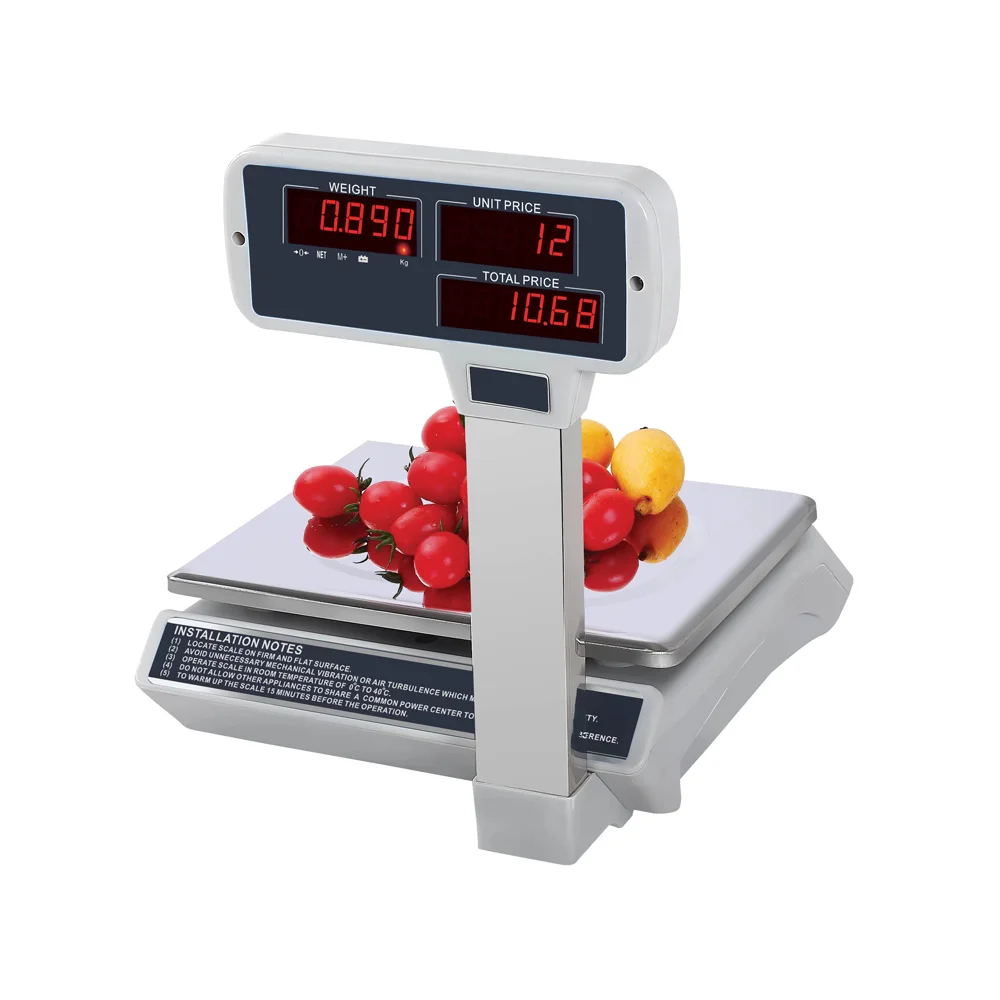 Digital Price Computing Scale Calculate Weight and Price Double-sided Display Electronic Pricing Scale