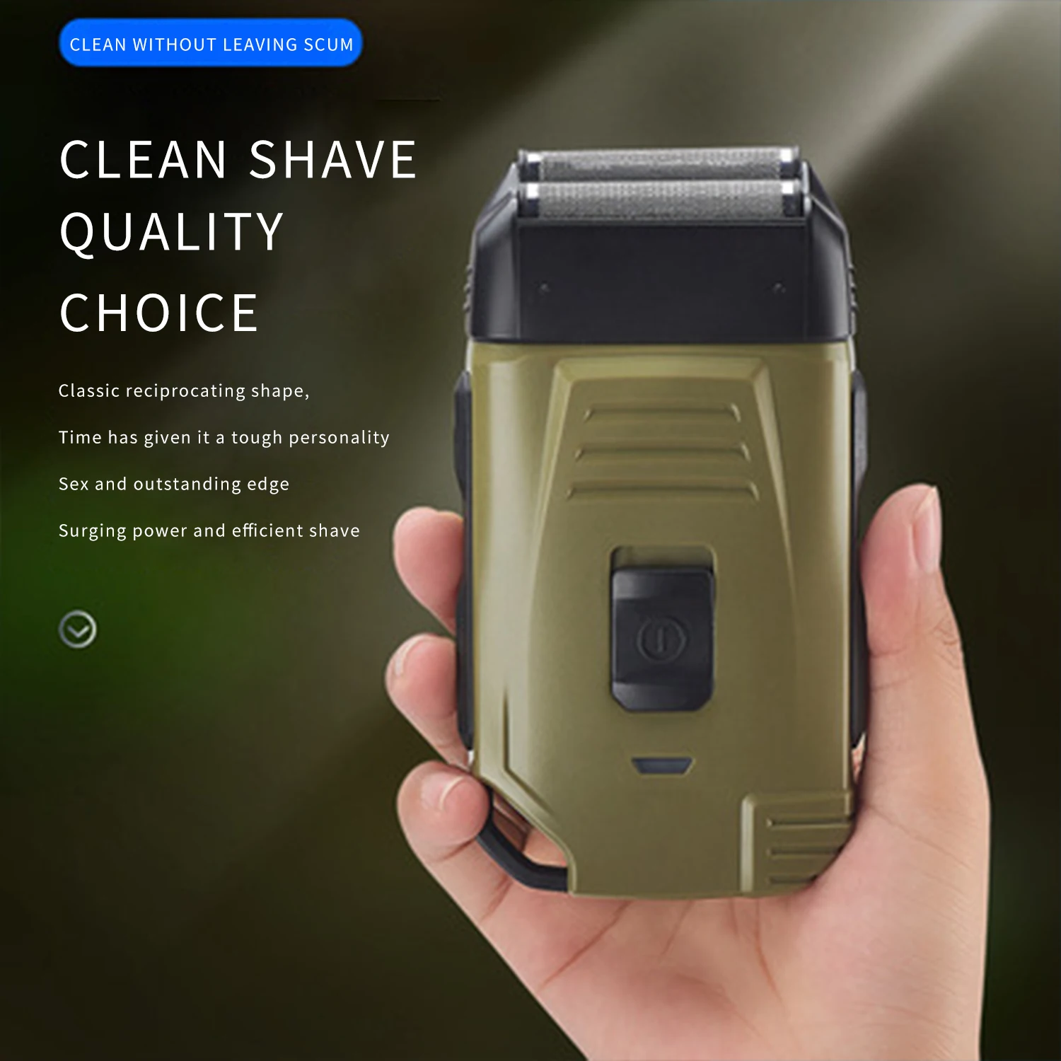 
SK-2079 Manufacturer Electric Shaver for Men Twin Blade professional Cordless USB Rechargeable Machine Hair Shaver Trimmer 