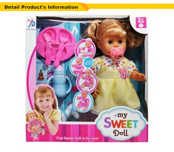 Wholesale baby doll plastic toy doll for kids OC0183598
