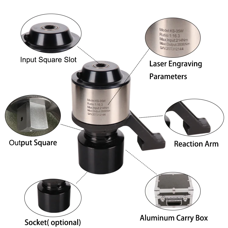 5500Nm Mechanical Manual Torque Multiplier Wrench