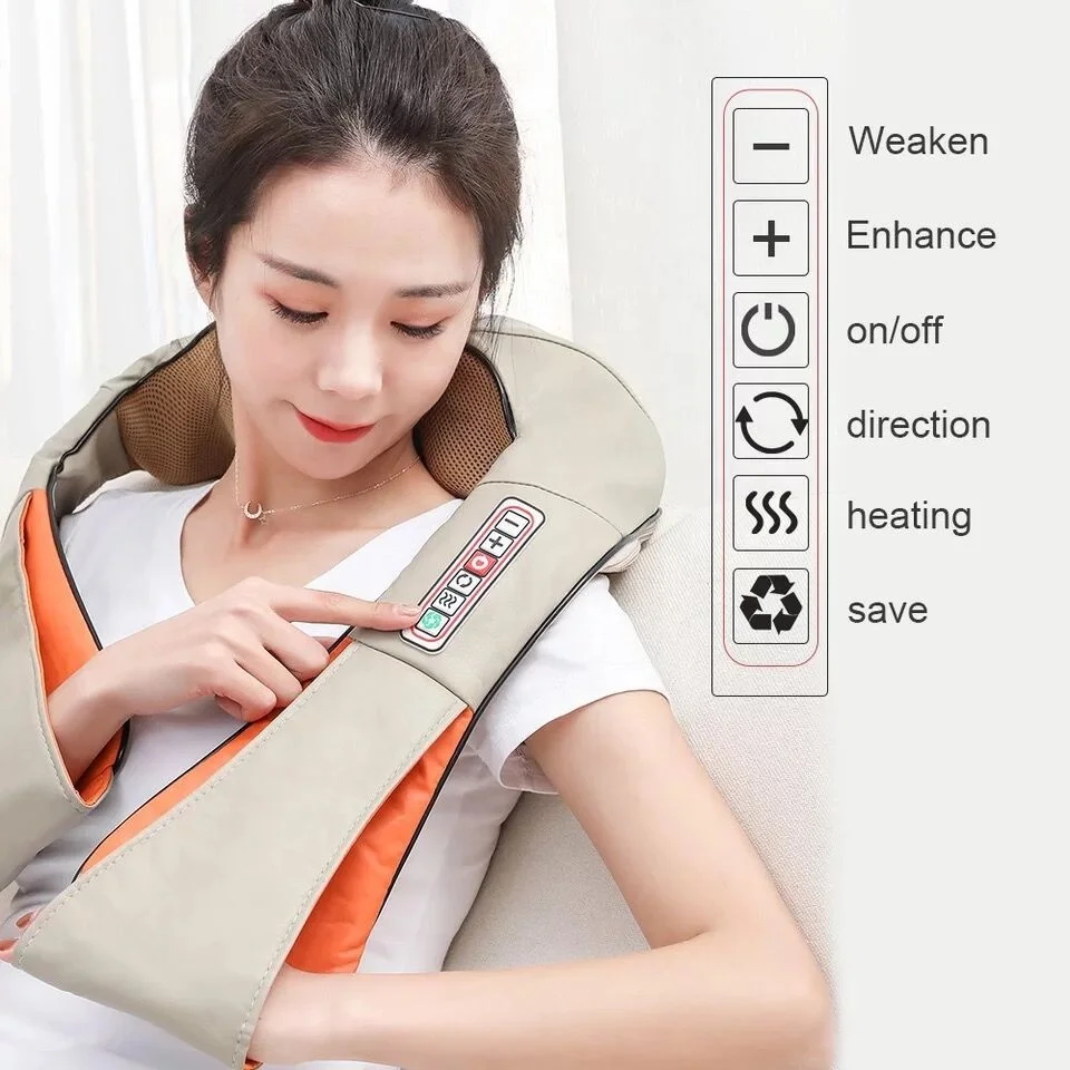 Shoulder Massage Machine Vibration Shiatsu Belt Back and Neck Massager