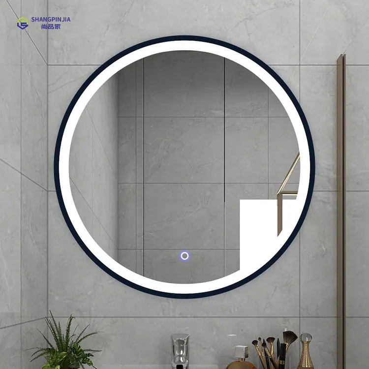 shangpinjia Manufacturer Wholesale Bathroom Mirror Led Lighted Anti-fog Vanity Smart Led Mirror