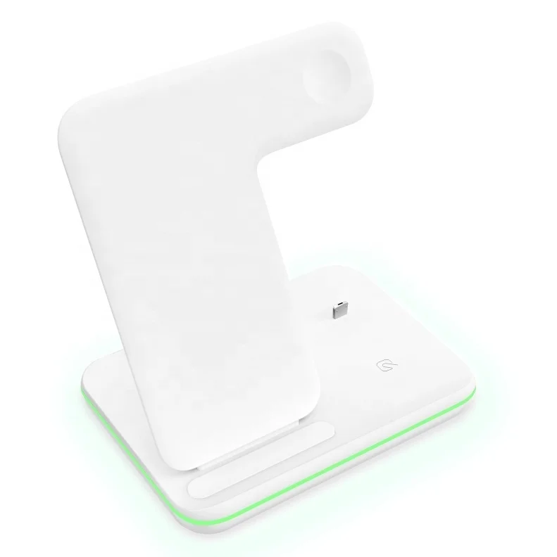 Amazon bestseller  3 in 1 Qi  15w USB C Wireless Phone Charger for Smart Watch Phone on sales