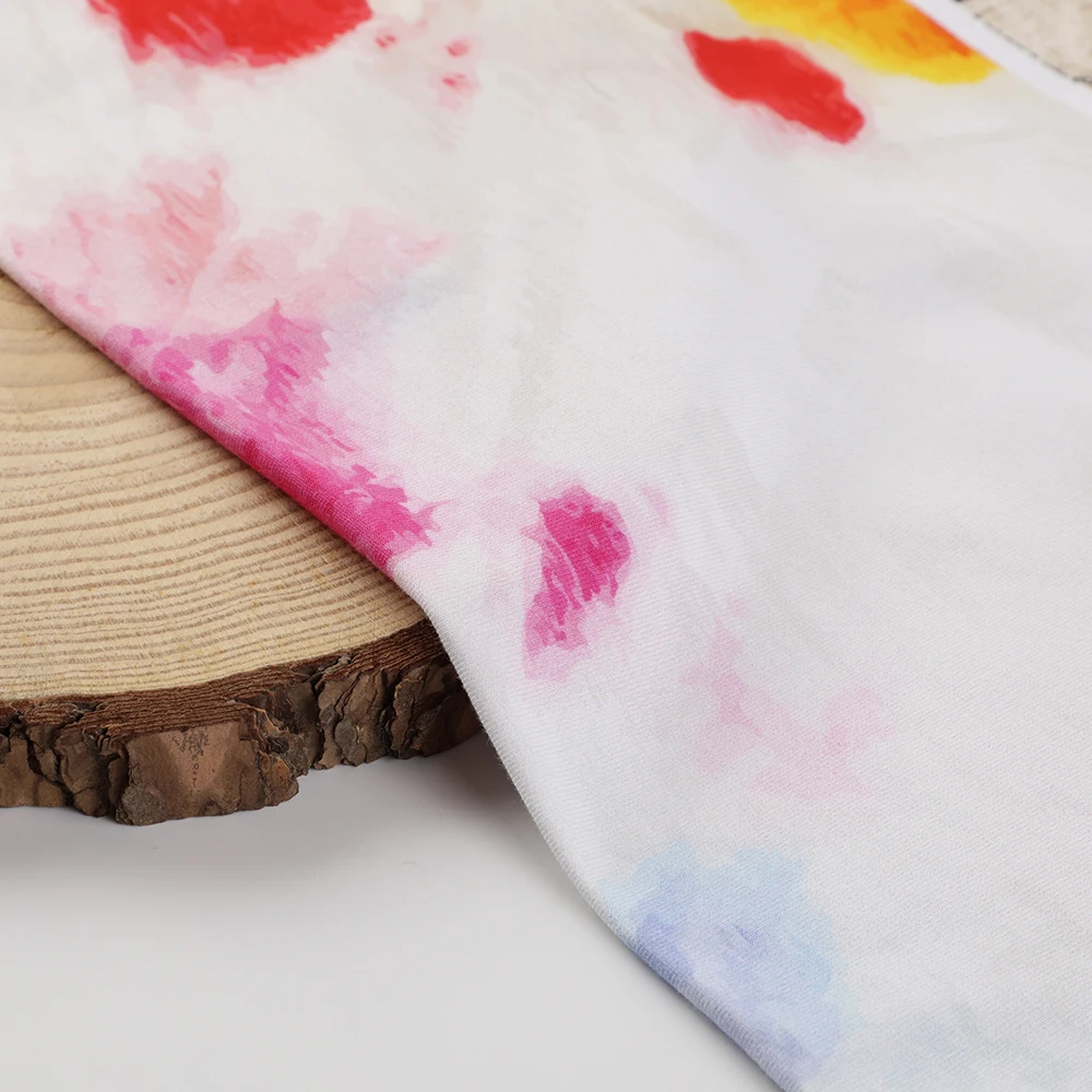 Digital printing knitted Cotton lycra baby clothing fabric