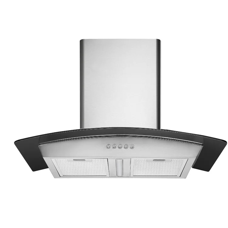 kitchen stainless steel extractor hood 60cm cooker range hood